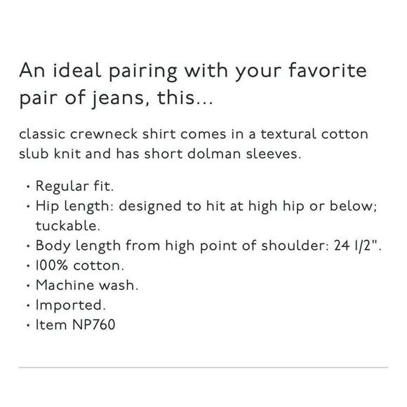 MADEWELL Tee Women Small Dolman-Sleeve White Slub Cotton Crewneck T-Shirt NP760 - Picture 3 of 14